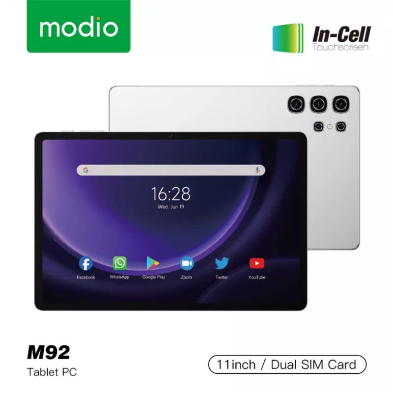 Modio M92 – Tablette PC Android 5G, 16 Go de RAM, 1 To de ROM, écran 11 pouces, batterie 10 000 mAh, clavier sans fil