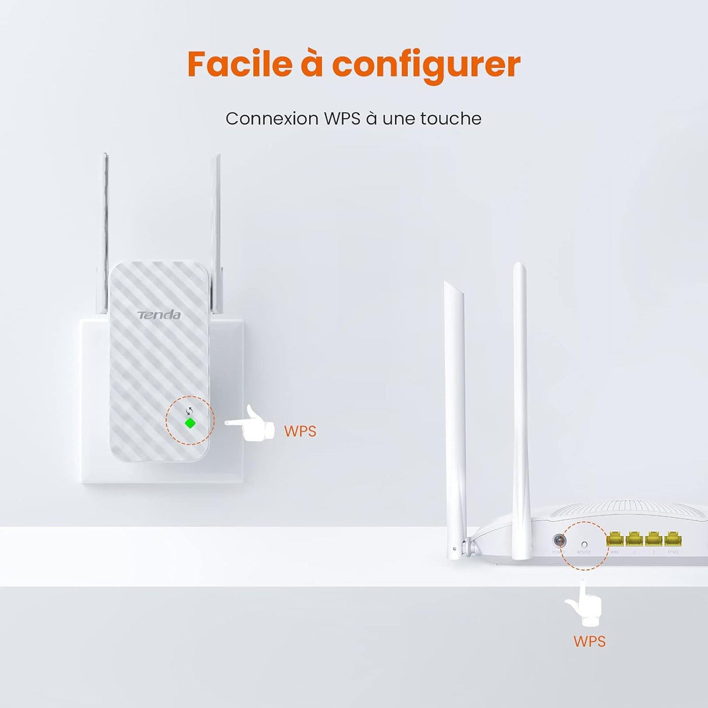Tenda Répéteur WiFi A9 N300